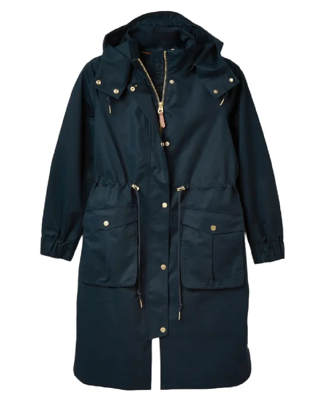 Online Clothing Stores Joules Harpsden Waterproof Long Raincoat With Hood