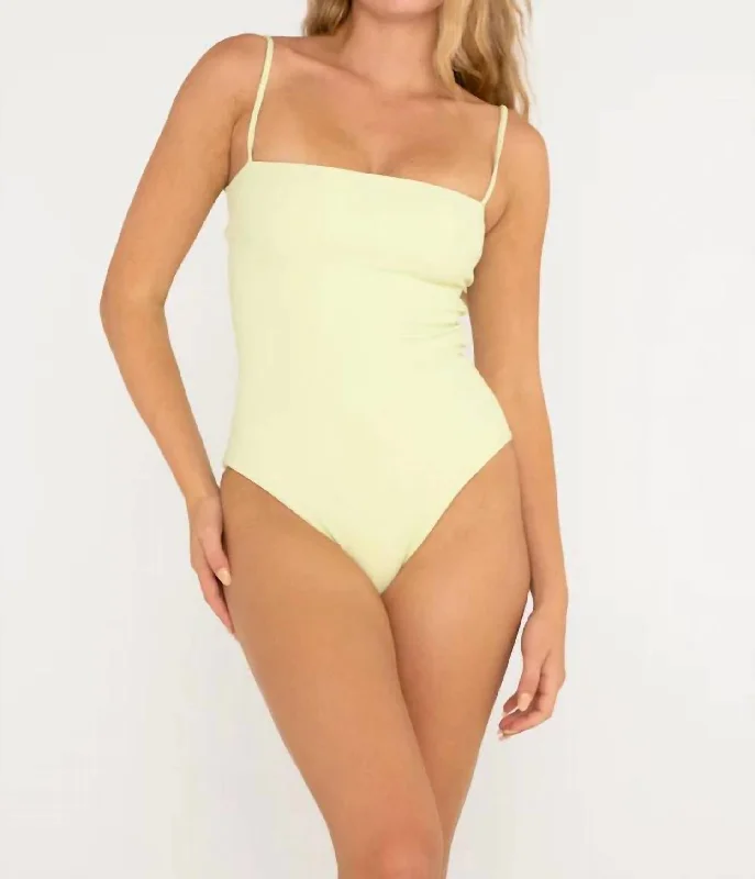 Affordable Fashion Clothing For Women Luna Bikini In Lime Ribbed