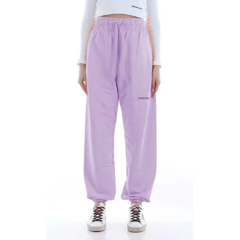 Chic Women's Clothing for Date Nights Hinnominate Plush Cotton Sweatpants with Logo Women's Detail