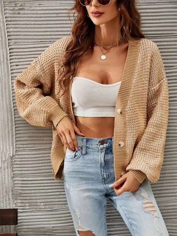 Women's Clothing Brands Cropped Amazon Cardigan Sweater