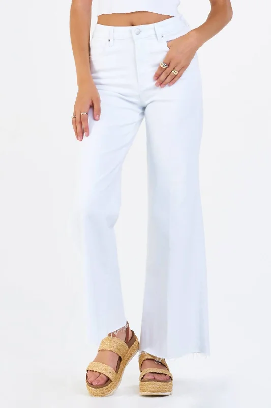 Women's Seasonal Attire Fiona Wide Leg Jeans In White