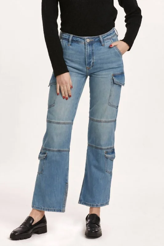 Women's Layered Outfit Hudson Cargo Jeans In Vonna