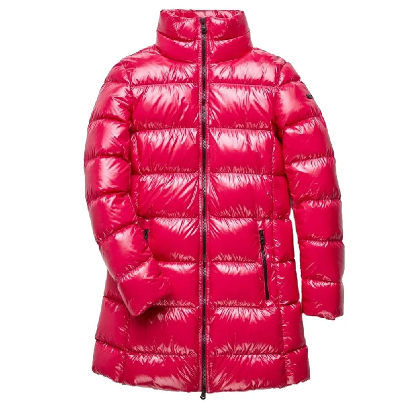 Bold and Elegant Women's Fashion Refrigiwear pink Nylon Jackets & Women's Coat