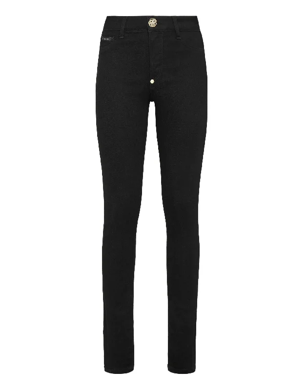 Women's Chic Outerwear Garments Denim Jeggings