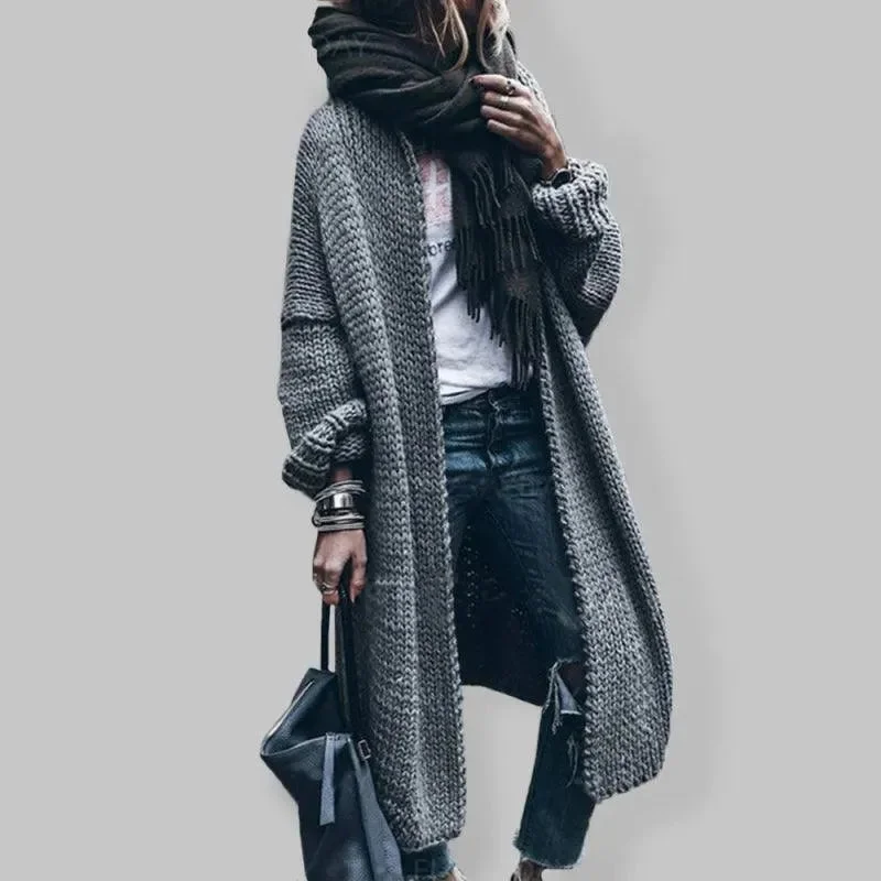 Women's Vacation Clothes Classic Knit Long Cardigan Sweater