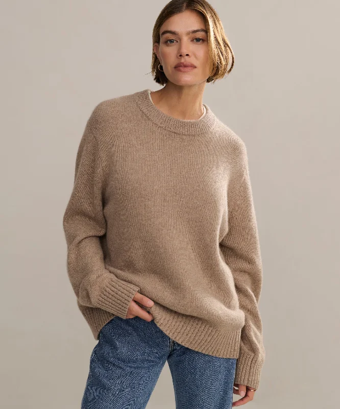 Women's Casual and Dressy Outfits Cashmere Oversized Crewneck