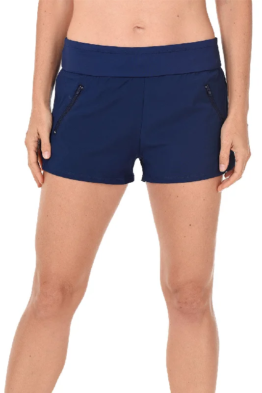 Women's Evening Wear Stretch Woven Beach Short