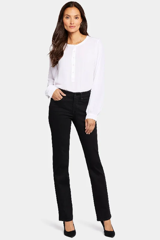 Women Clothing Waist-Match™ Marilyn Straight Jeans In Petite - Black