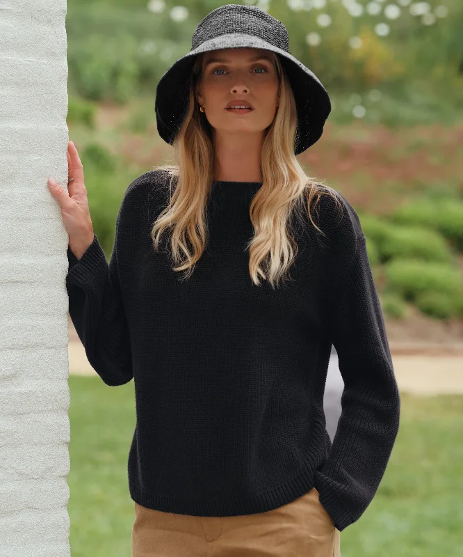 Timeless Women's Apparel Cotton Boatneck Sweater