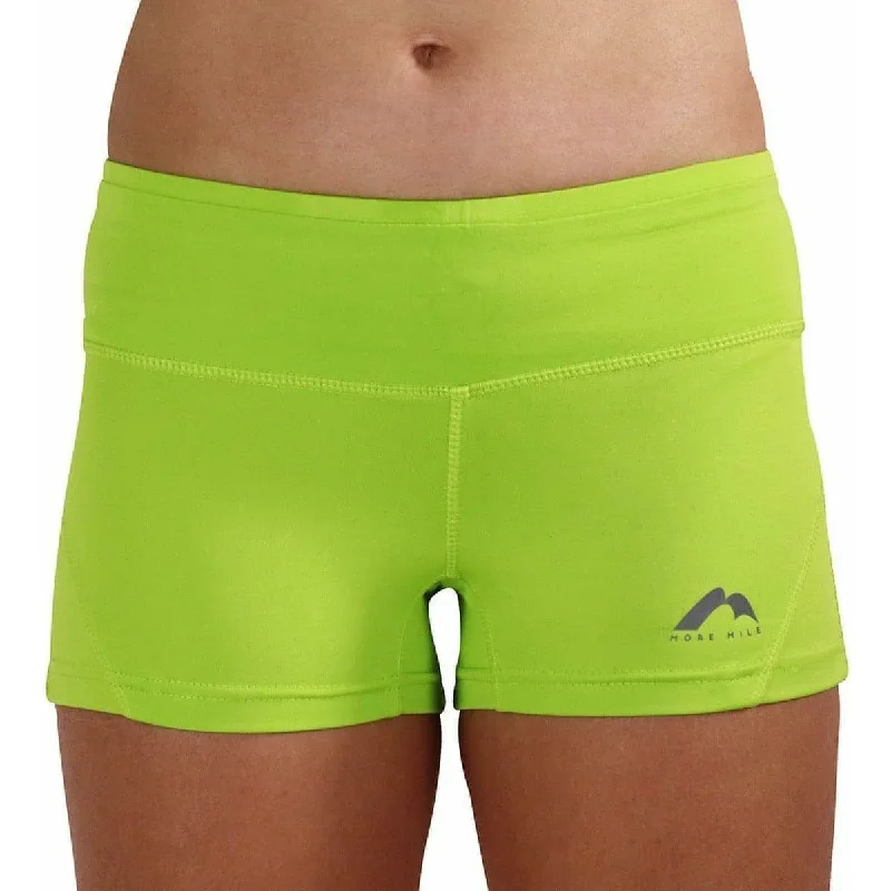 Classic Women's Clothing Styles More Mile More-Tech 3 Inch Womens Running Shorts - Green