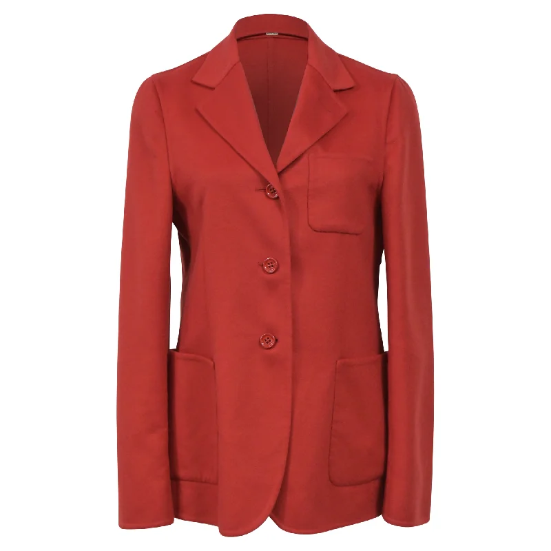 Women's Outerwear Attire Bottega Veneta Blazer in Red Wool