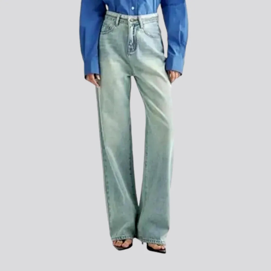 Women's Fashion-Forward Apparel Wide women's vintage jeans