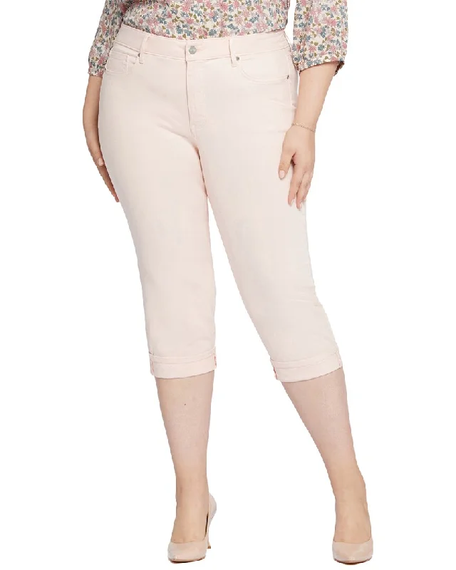 Women's Elegant Clothing Sets NYDJ Plus Marilyn Crop Pink Dusk Jean