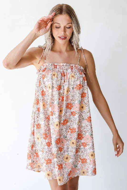 Women's Activewear Attire FINAL SALE - Pretty Perspective Floral Mini Dress