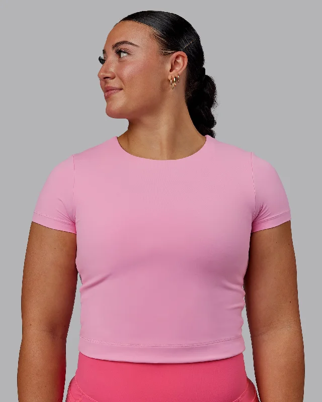 Women's Trendy Clothes Staple Cropped Tee - Bubblegum