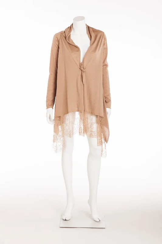 Stylish Everyday Clothing Valentino  -  Lace -trimmed wool-blend  Cardigan with  - L