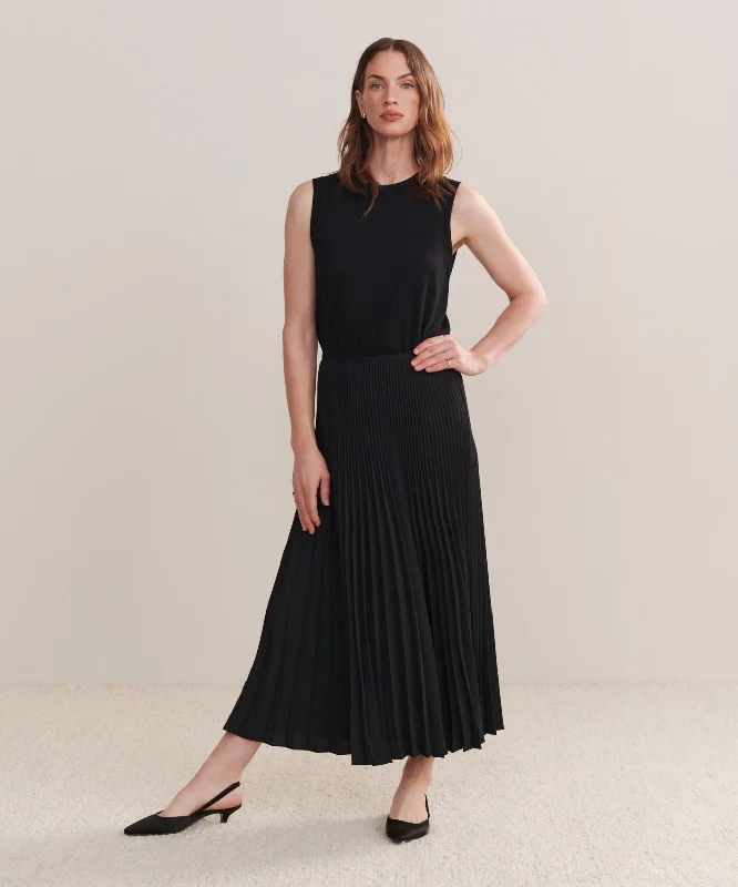 Women's Vacation Attire Pleated Skirt