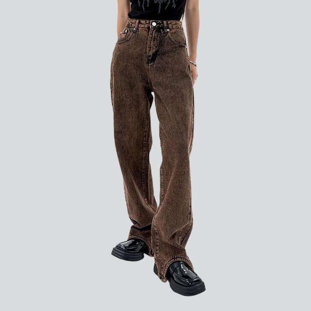 Women's Online Clothing Boutique Vintage brown women's baggy jeans