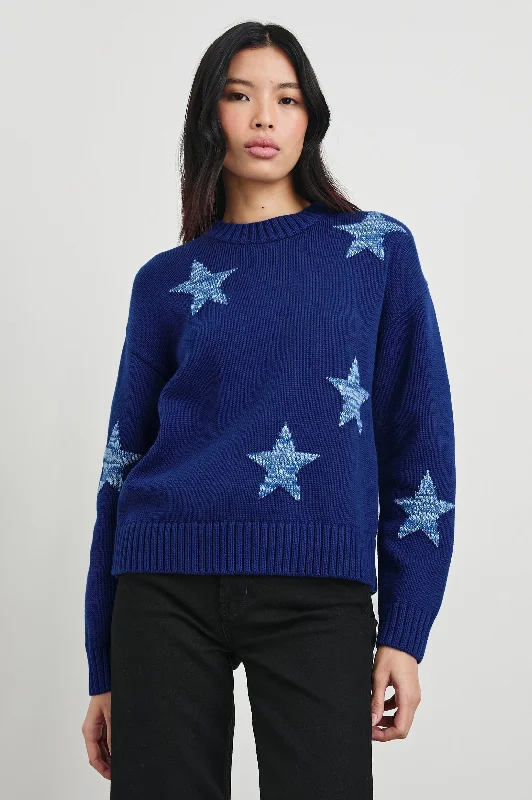 Chic Women's Clothing Online ZOEY SWEATER - COBALT GALAXY