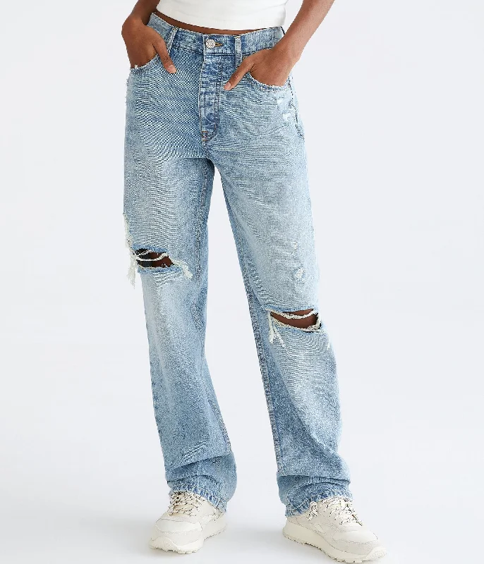 Women's Weekend Outfit Aeropostale High-Rise Baggy Jean