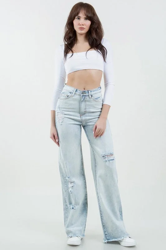 Online Impressions Boutique Charlote Wide Leg Jean