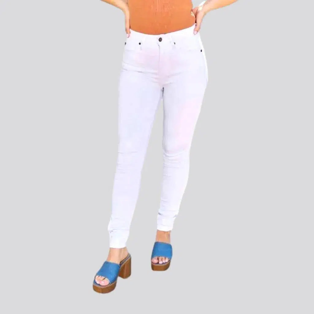 Outlet Clothing White skinny jeans
 for ladies