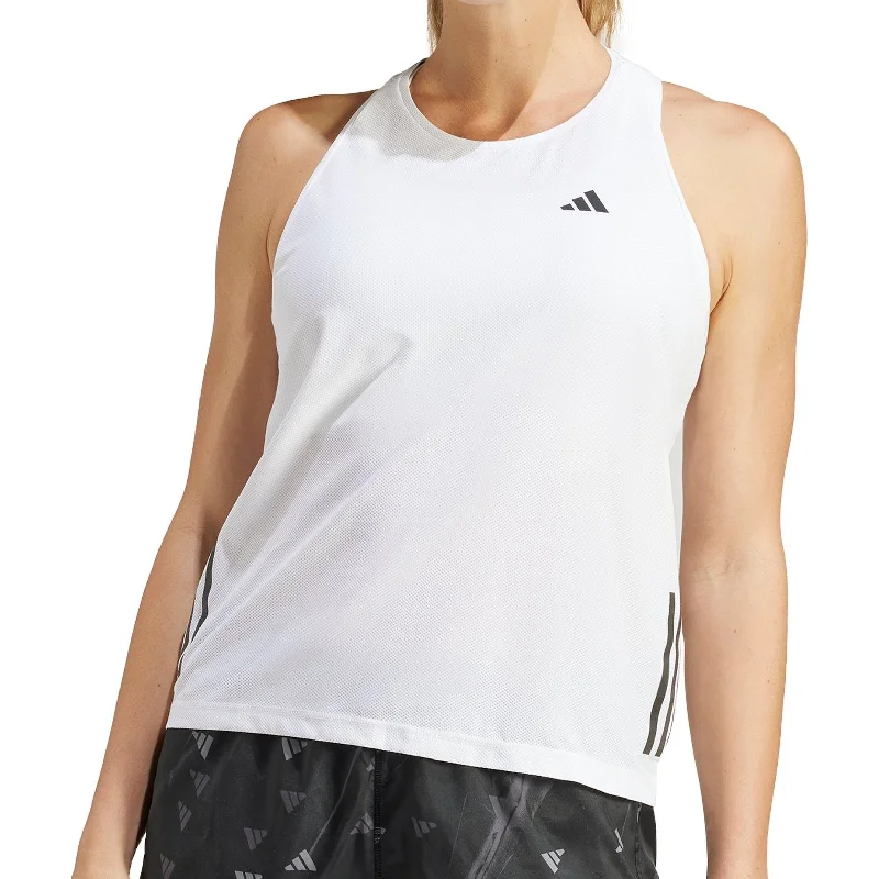 Women's Holiday Attire adidas Own The Run Womens Running Vest Tank Top - White