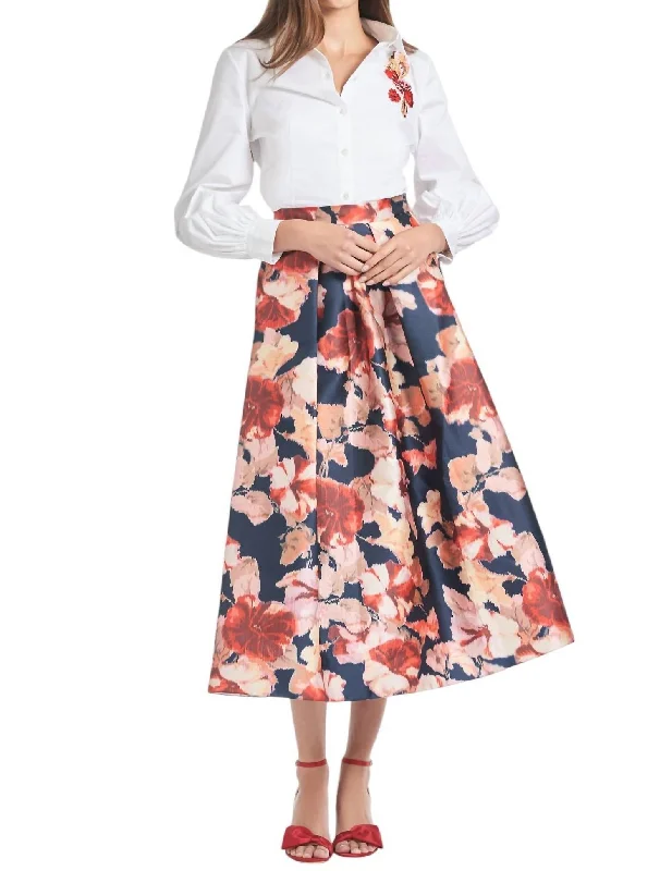 Women's Contemporary Clothing Leighton Skirt In Bedford Bouquet