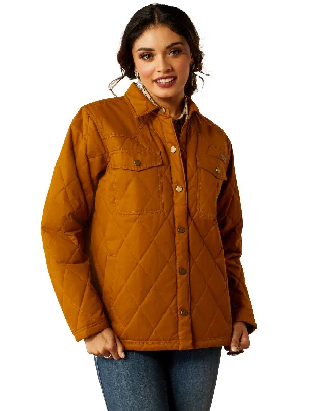 Clothes For Women Ariat Womens Grizzly Quilted Barn Jacket