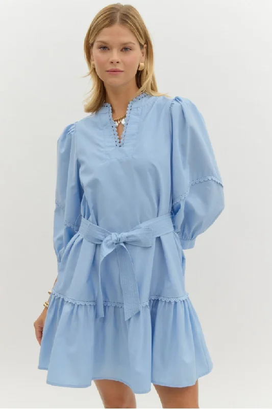 Casual Outfit For Women Adele Long Sleeve Swing Dress