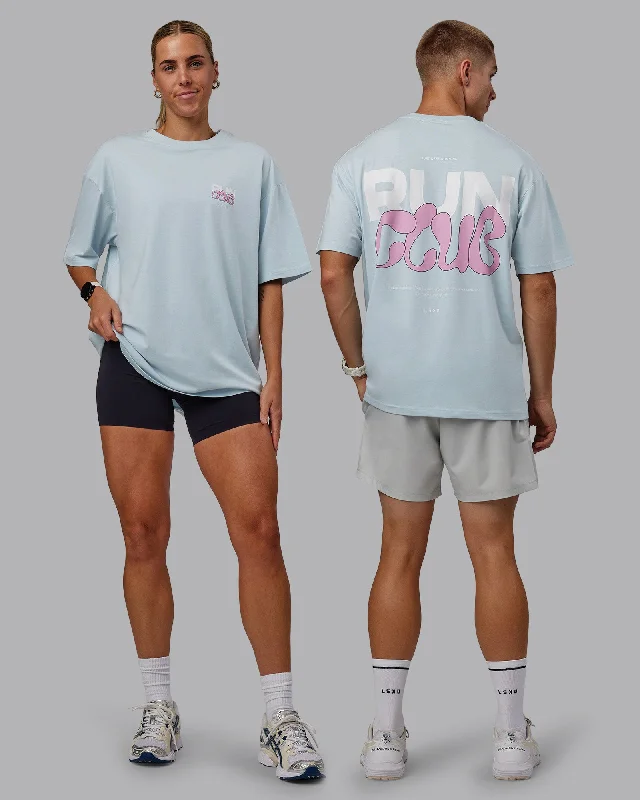 Best Online Clothing Boutiques Unisex Gone Running FLXCotton Tee Oversize - Skyride-Bubblegum