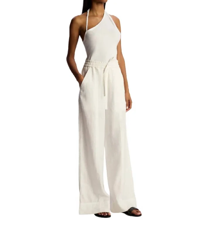 Women's Work Outfit Holden Wide Leg Pant In Cream