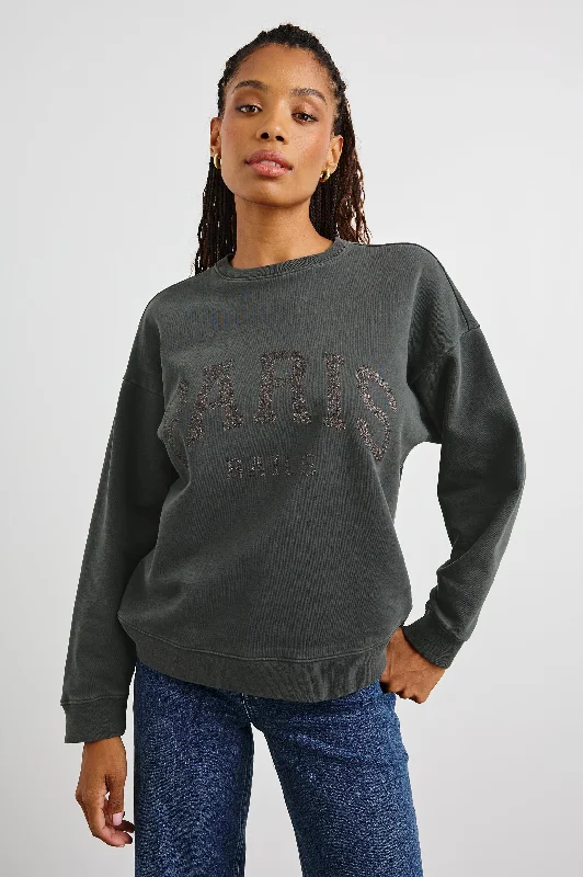 Holiday Discount THE VARSITY SWEATSHIRT - PARIS GLITTER